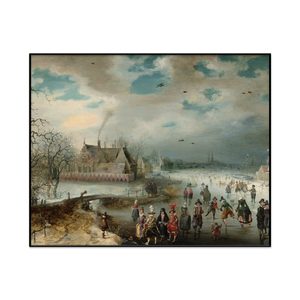 Adam Van Breen Skating On The Frozen Amstel River Landscape Set1 Cover0