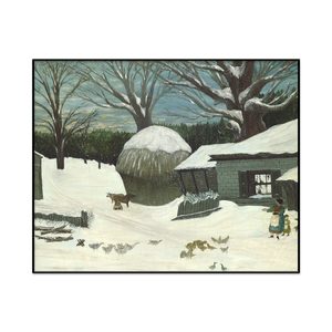 Americanth Century New England Farm In Winter Landscape Set1 Cover0