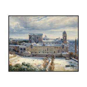 Andreacute Giroux Santa Trinita Dei Monti In The Snow Landscape Set1 Cover0