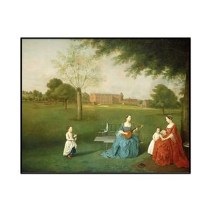 Arthur Devis Members Of The Maynard Family In The Park At Waltons Landscape Set1 Cover0