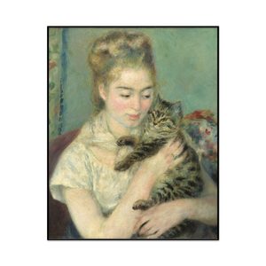 Auguste Renoir Woman With A Cat Portrait Set1 Cover0