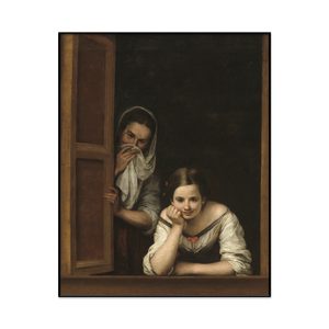 Bartolomeacute Esteban Murillo Two Women At A Window Portrait Set1 Cover0