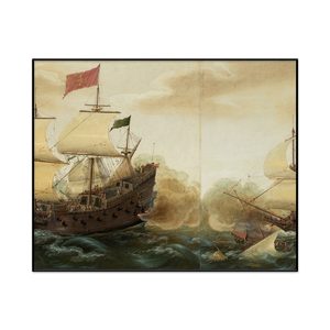 Cornelis Verbeeck A Naval Encounter Between Dutch And Spanish Warships Landscape Set1 Cover0