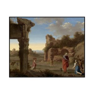 Cornelis Van Poelenburch The Prophet Elijah And The Widow Of Zarephath Landscape Set1 Cover0