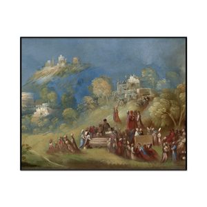 Dosso Dossi The Trojans Building The Temple To Venus And Making Offerings At Anchises S Grave In Sicily Landscape Set1 Cover0