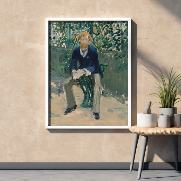 Edouard Manet George Moore In The Artist S Garden Portrait Set1 Whiteframe5