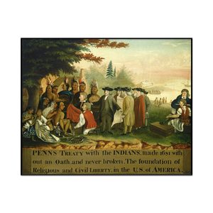 Edward Hicks Penn S Treaty With The Indians Landscape Set1 Cover0