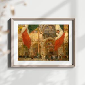 Eugegravene Vail The Flags Saint Mark S Venice Fête Day Landscape Set1 Minimal5