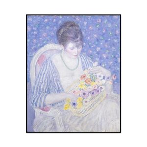 Frederick Carl Frieseke The Basket Of Flowers Portrait Set1 Cover0