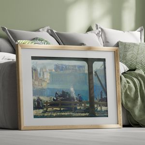 George Bellows Blue Morning Landscape Set1 Bed1