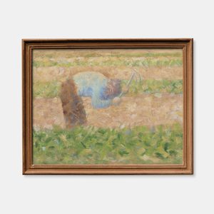 Georges Seurat Man With A Hoe Landscape Set1 Raw1