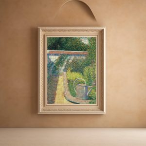 Georges Seurat The Watering Can Garden At Le Raincy Portrait Set1 Sand11