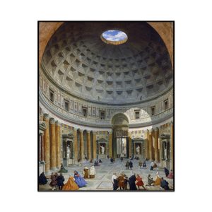 Giovanni Paolo Panini Interior Of The Pantheon Rome Portrait Set1 Cover0