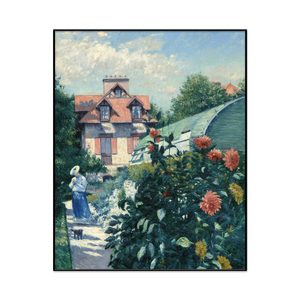 Gustave Caillebotte Dahlias Garden At Petit Gennevilliers Portrait Set1 Cover0