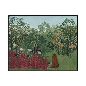 Henri Rousseau Tropical Forest With Monkeys Landscape Set1 Cover0