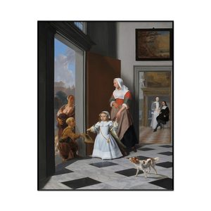 Jacob Ochtervelt A Nurse And A Child In An Elegant Foyer Portrait Set1 Cover0