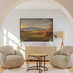 Jasper Francis Cropsey View Of Mt Washington Landscape Set1 Living1