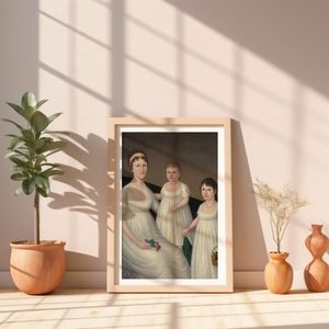 Joshua Johnson Grace Allison Mccurdy Mrs Hugh Mccurdy And Her Daughters Mary Jane And Letitia Grace Portrait Set1 Sand5