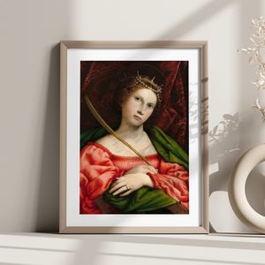 Lorenzo Lotto Saint Catherine Portrait Set1 Minimal5