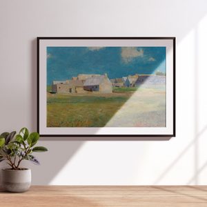 Odilon Redon Breton Village Landscape Set1 Minimal Black1