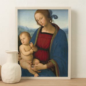 Pietro Perugino Madonna And Child Portrait Set1 Whiteframe2