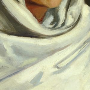 Robert Henri Indian Girl In White Blanket Details