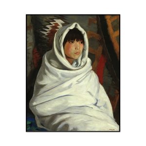 Robert Henri Indian Girl In White Blanket Portrait Set1 Cover0