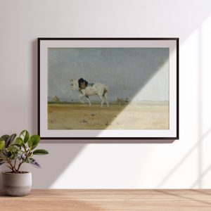Stanislas Leacutepine A Plow Horse In A Field Landscape Set1 Minimal Black1