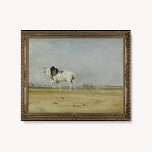 Stanislas Leacutepine A Plow Horse In A Field Landscape Set1 Raw2