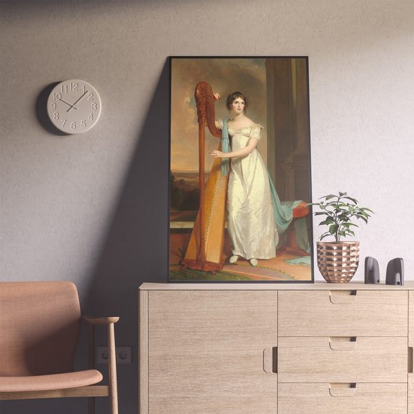 Thomas Sully Lady With A Harp Eliza Ridgely Portrait Set1 Living4