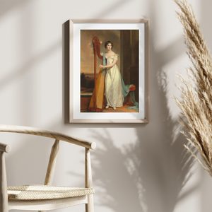 Thomas Sully Lady With A Harp Eliza Ridgely Portrait Set1 Minimal7