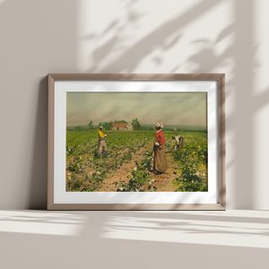 William Gilbert Gaul Picking Cotton Landscape Set1 Minimal1